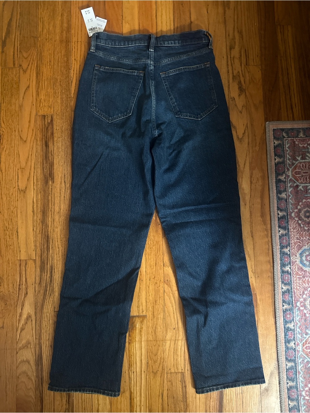 Abercrombie & Fitch Dark Blue Straight-Leg Women's Jeans